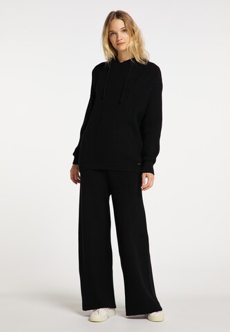 DreiMaster Vintage Wide leg Broek in Zwart