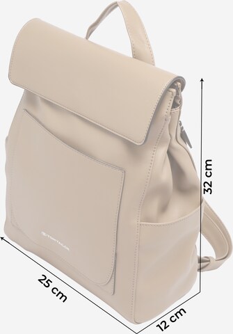 TOM TAILOR Rucksack 'Emilie' in Beige