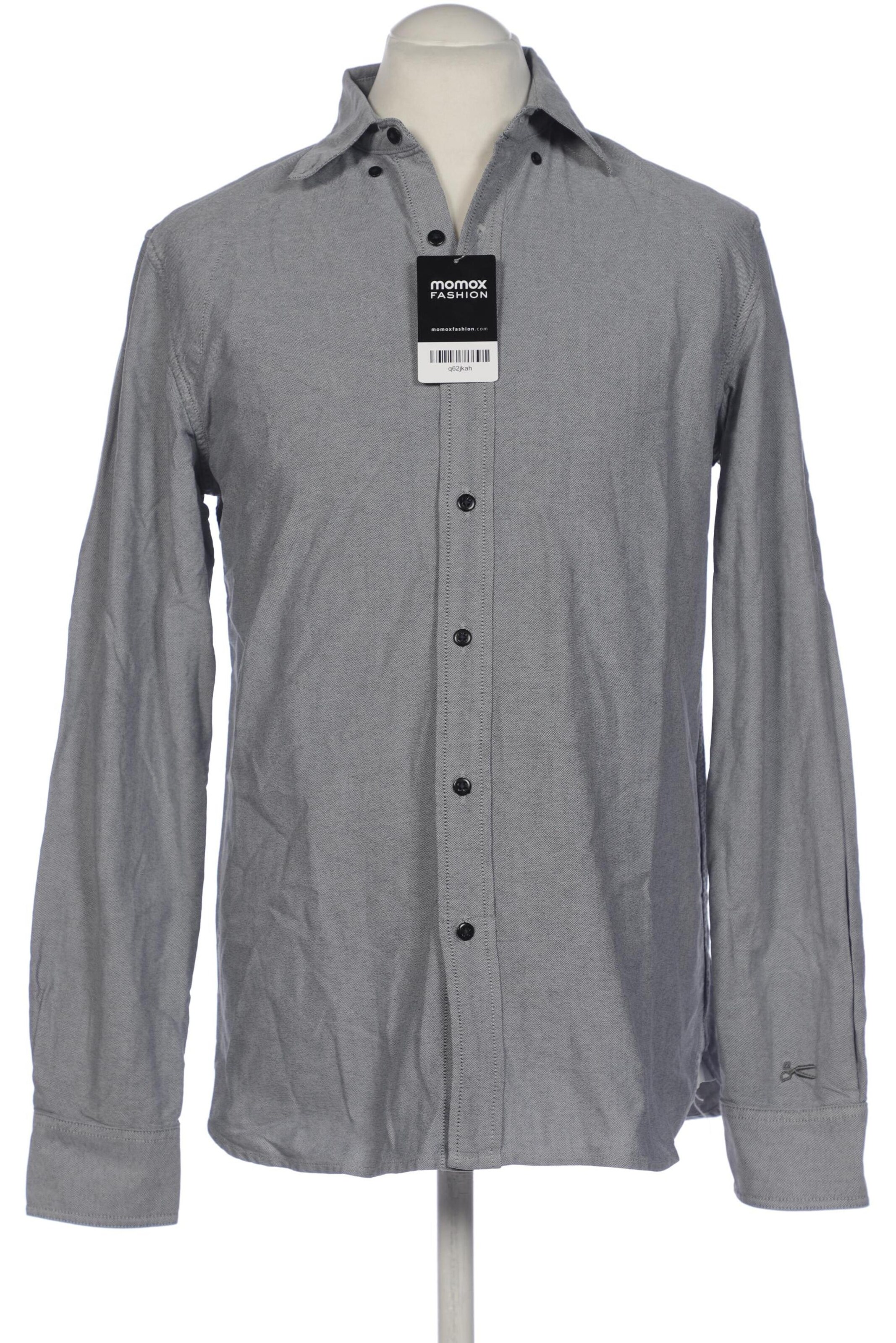 DENHAM Button Up Shirt in L in Grey: front