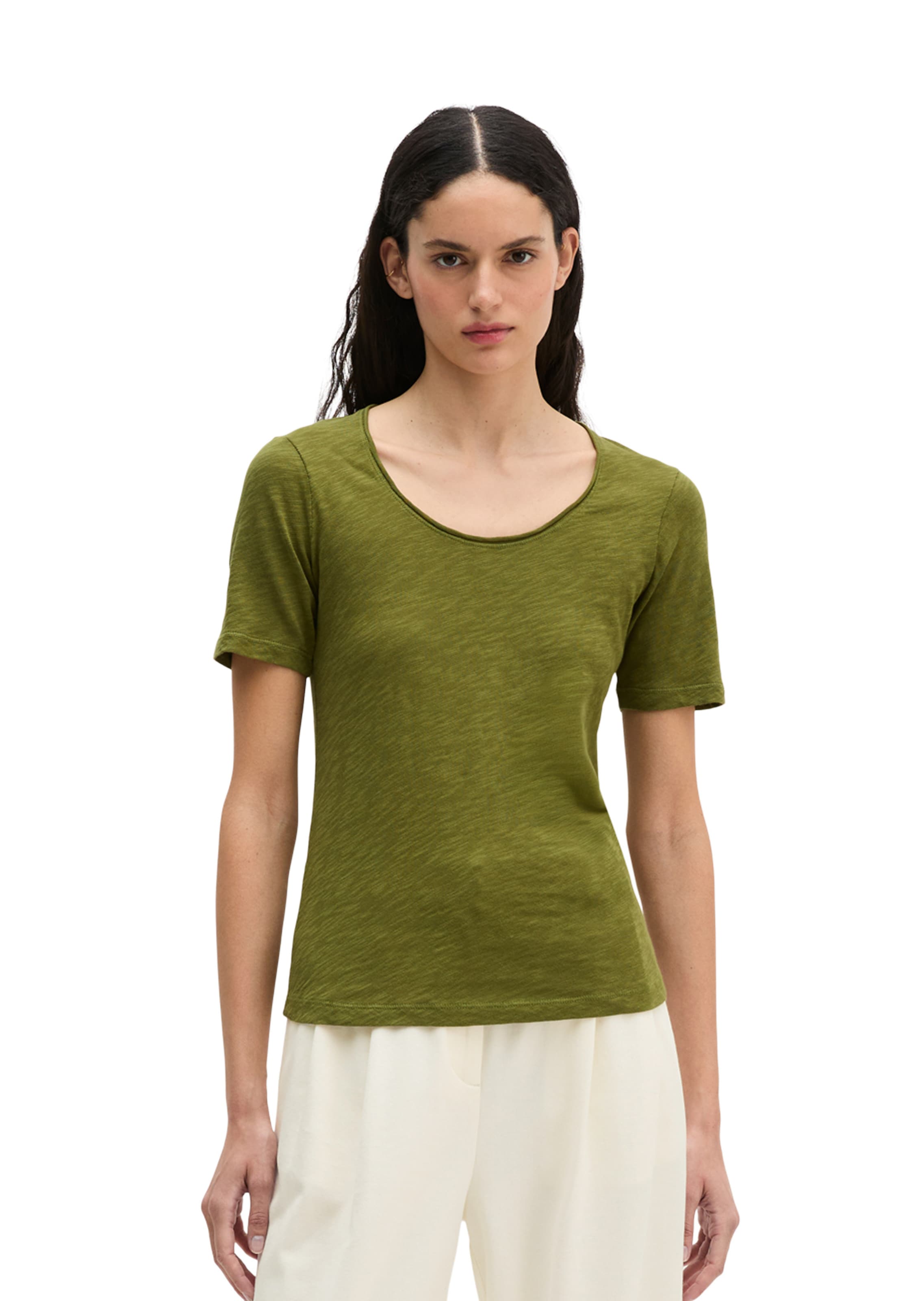 T-shirt Marc O'Polo en vert : devant