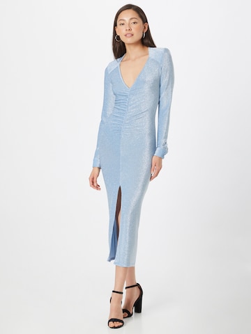 Robe-chemise RECC en bleu : devant