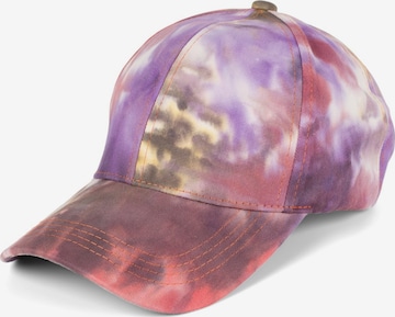 styleBREAKER Cap 'Baseballcap mit Batik Muster' in Lila: Vorderseite