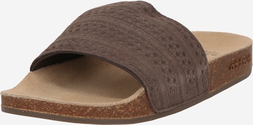ADIDAS ORIGINALSNatikače s potpeticom 'ADILETTE' - smeđa boja: prednji dio