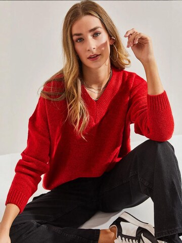 Bianco Lucci Pullover in Rot