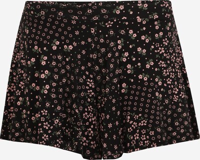 Missguided Petite Pantalon en vert pastel / rose / noir, Vue avec produit