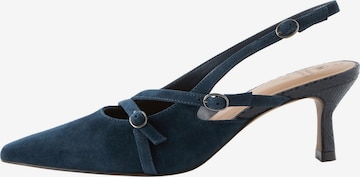 Next Лодочки с открытой пяткой 'Forever Comfort' в Синий: спереди