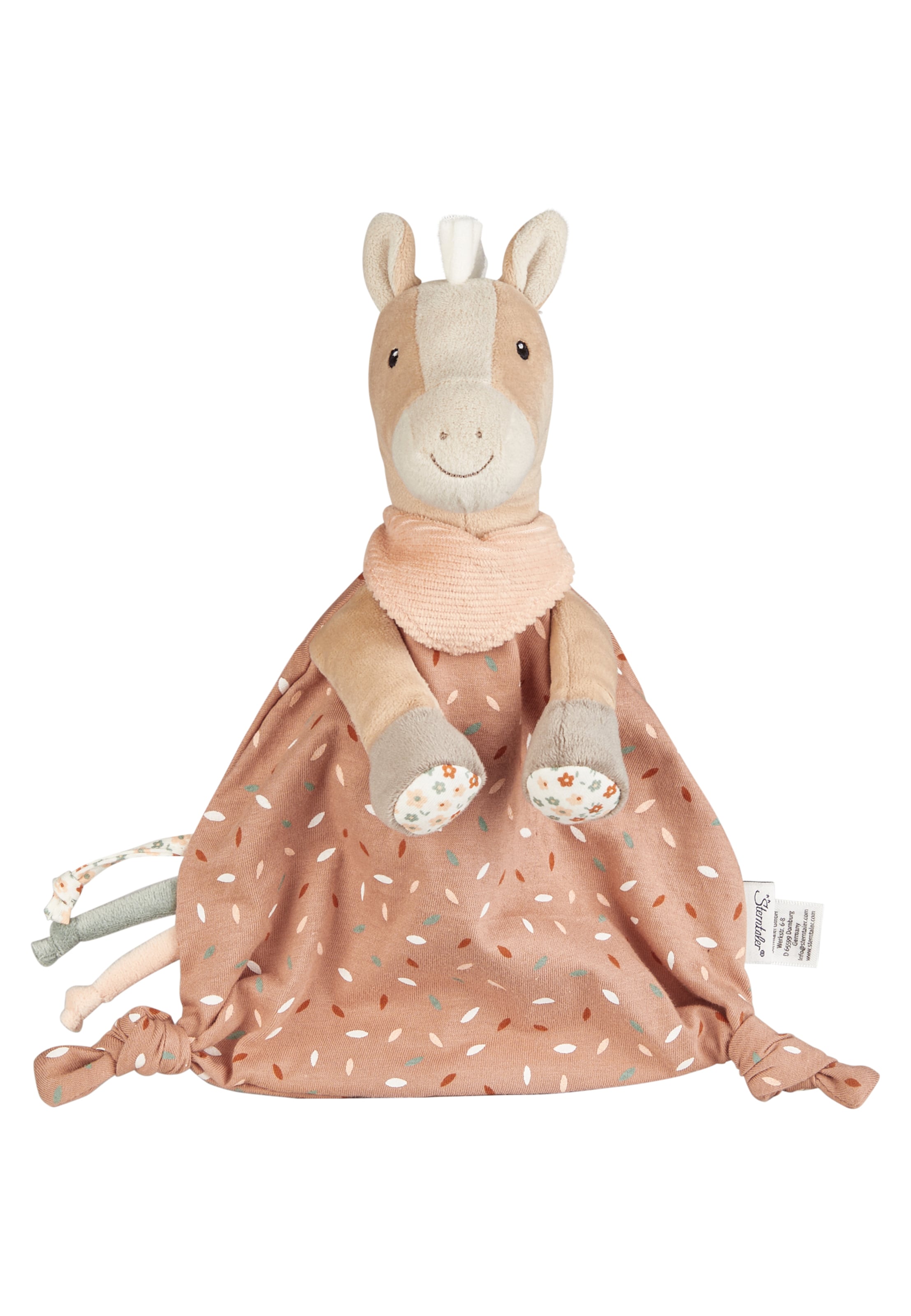STERNTALER Schmusetuch 'Pferd Sunny' in Orange: Vorderseite