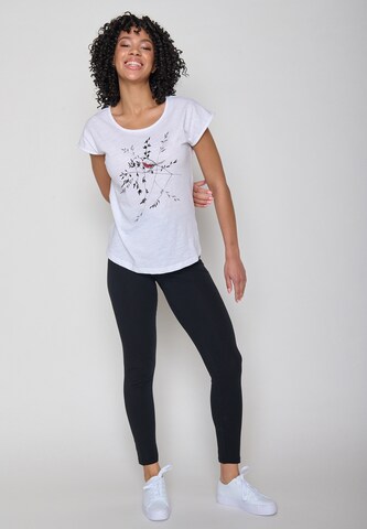 GREENBOMB Shirt 'Nature Allium' in Wit