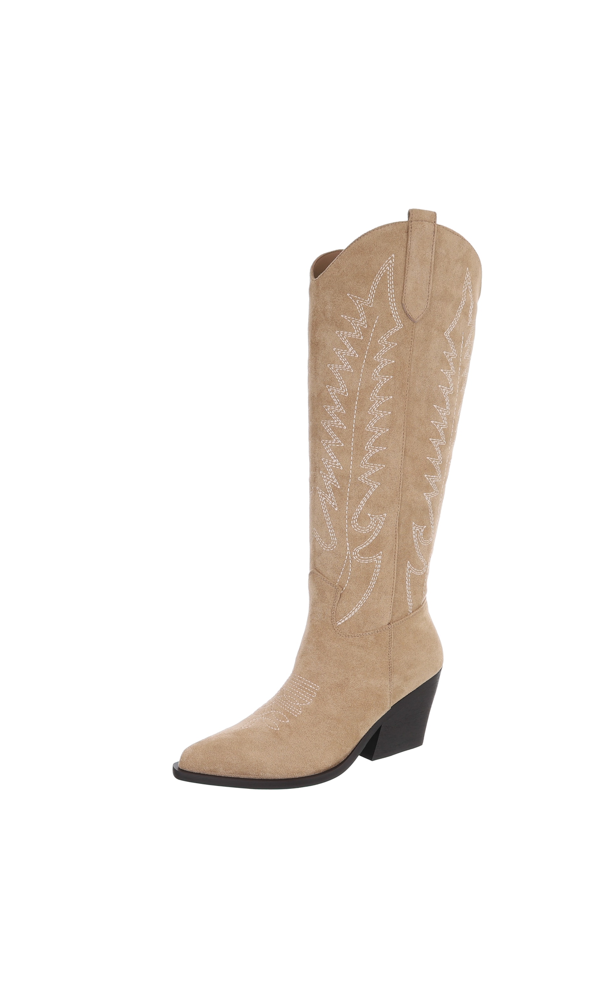 Ital-Design Cowboystiefel in Braun: Vorderseite