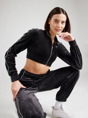 Nike Sportswear Кофта на молнии в Черный: спереди