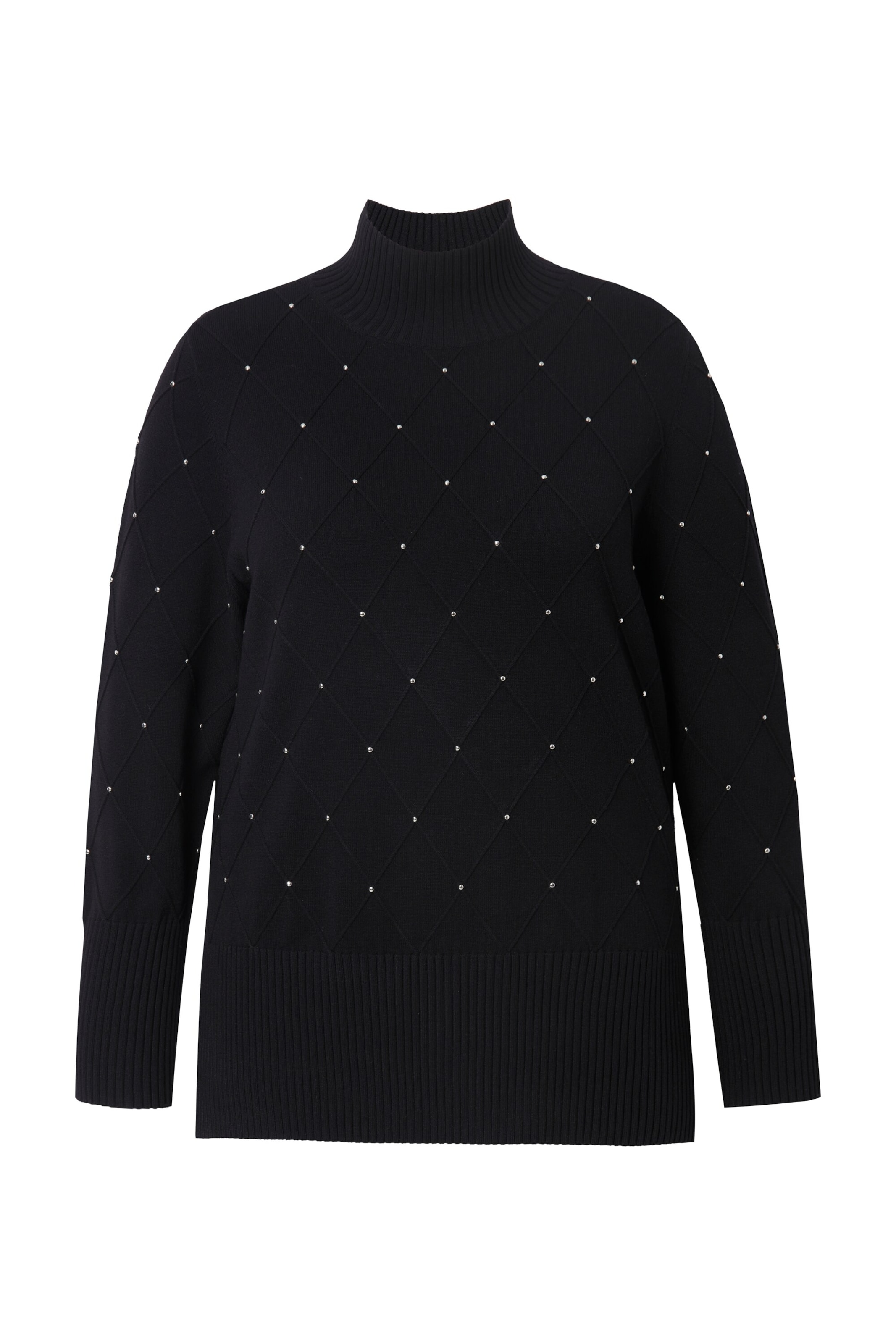 Ulla Popken Pullover in Schwarz: Vorderseite