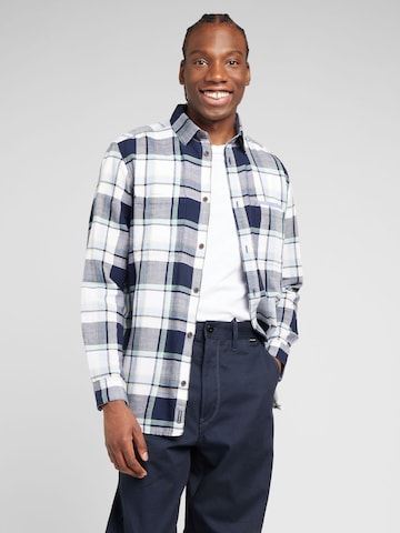 TOM TAILOR Regular fit Button Up Shirt in Blue: front