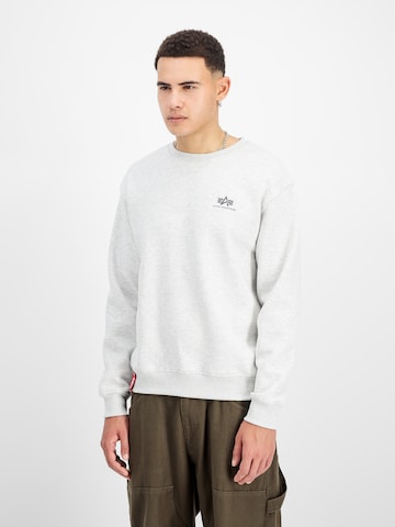 Bluză de molton de la ALPHA INDUSTRIES pe alb