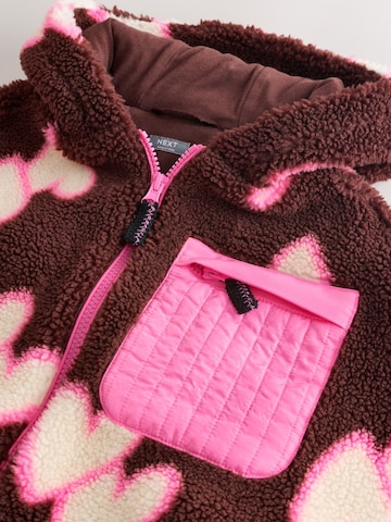 Next Fleece jas in Bruin