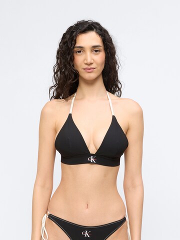 Calvin Klein Swimwear Triangel Bikinitop in Zwart