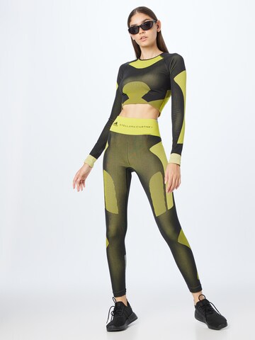 ADIDAS BY STELLA MCCARTNEY Skinny Workout Pants 'Truestrength' in Yellow
