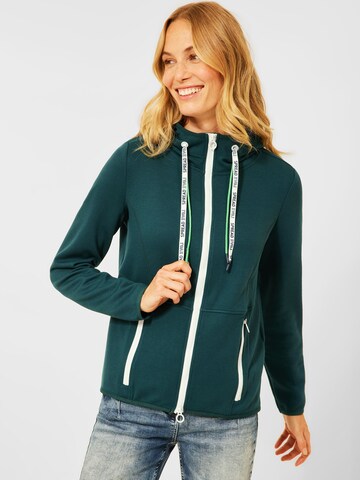 CECIL Sweatjacke in Grün: Vorderseite