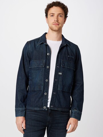 Veste mi-saison G-Star RAW en bleu : devant