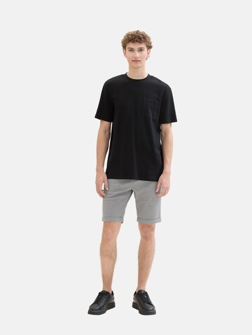 TOM TAILOR DENIM Slimfit Shorts in Grau