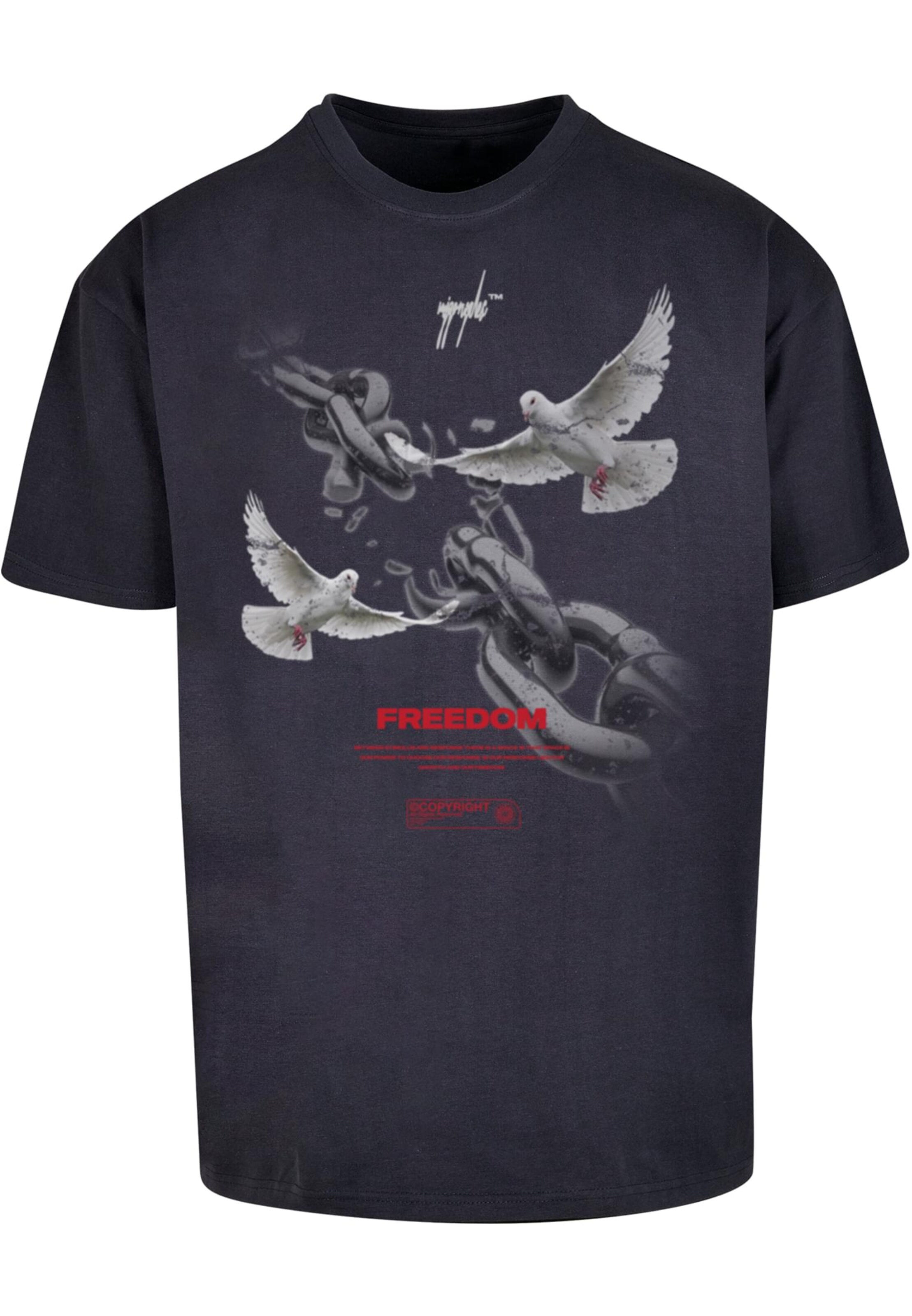 T-Shirt 'Freedom' MJ Gonzales en bleu : devant