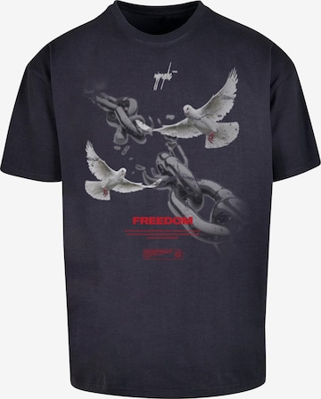 MJ Gonzales - Camisa 'Freedom' em azul: frente