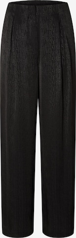 SELECTED FEMME Loose fit Pleat-Front Pants 'Tyra' in Black: front