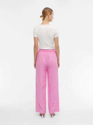 OBJECT Široke hlačnice Hlače 'PRIMULA' | roza barva
