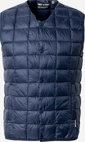 Gilet 'Gavin' Only & Sons en bleu : devant