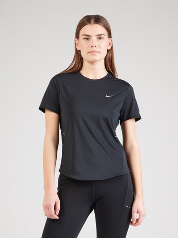 NIKE - Camiseta funcional 'SWIFT' en negro: frente