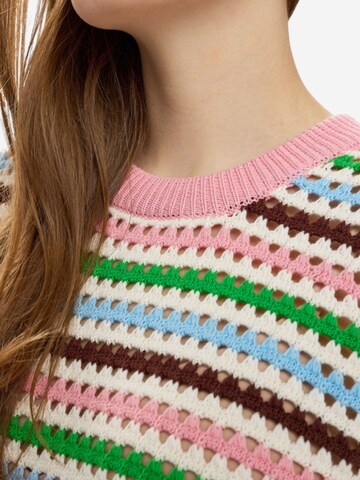 NÜMPH Strickpullover mit Halbarm 'NUNANCY PULLOVER' in Mischfarben