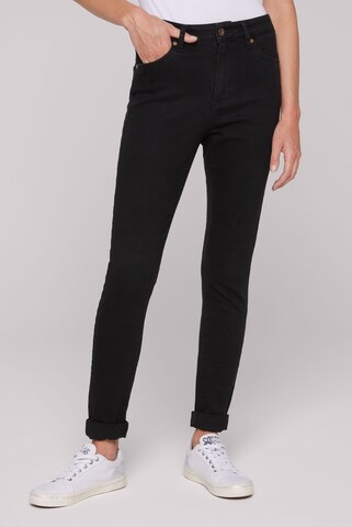 Soccx Slim fit Jeans in Black: front