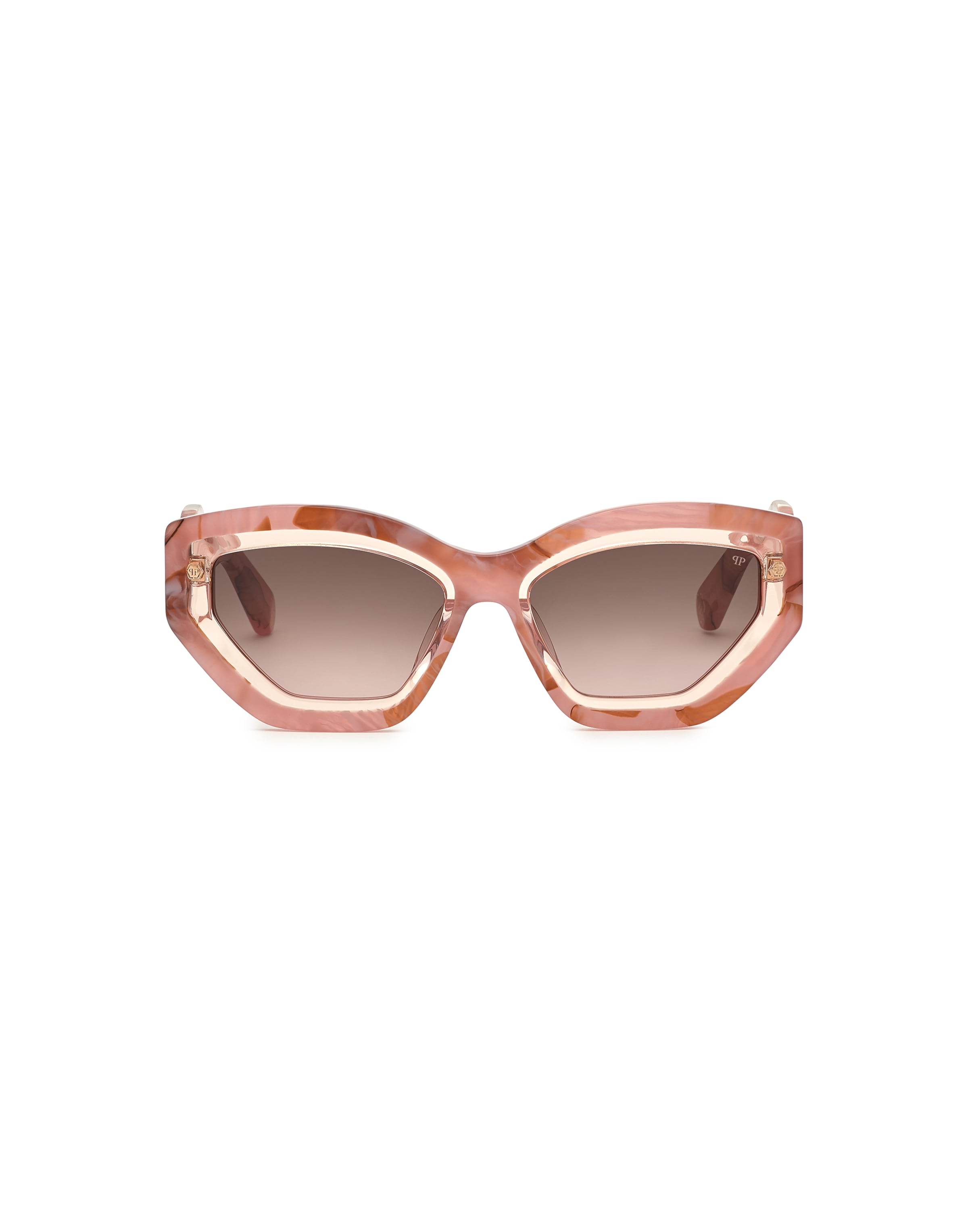 Philipp Plein Sonnenbrille in Pink: Vorderseite