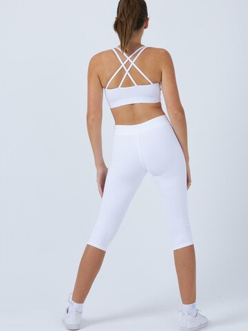SPORTKIND Skinny Leggings '3/4 Leggings'‌‌‌‌‌ in Weiß