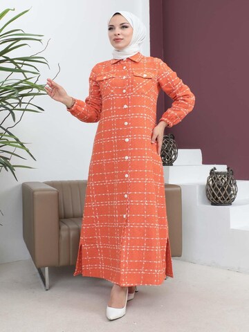 MODAMIHRAM Winter jacket in Orange: front