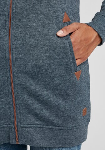 Oxmo Zip-Up Hoodie 'Vicky Straight-Zip' in Blue