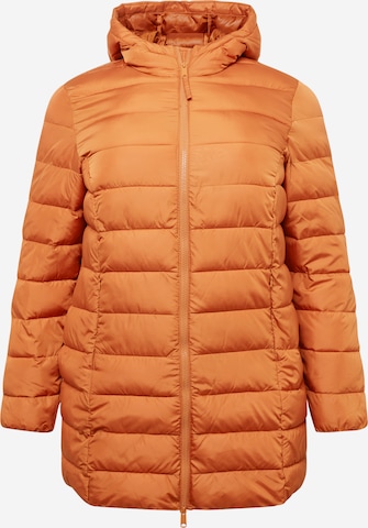 Tom Tailor Women + Χειμερινό μπουφάν σε πορτοκαλί: μπροστά