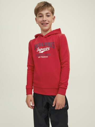 Jack & Jones JuniorSweater majica - crvena boja: prednji dio