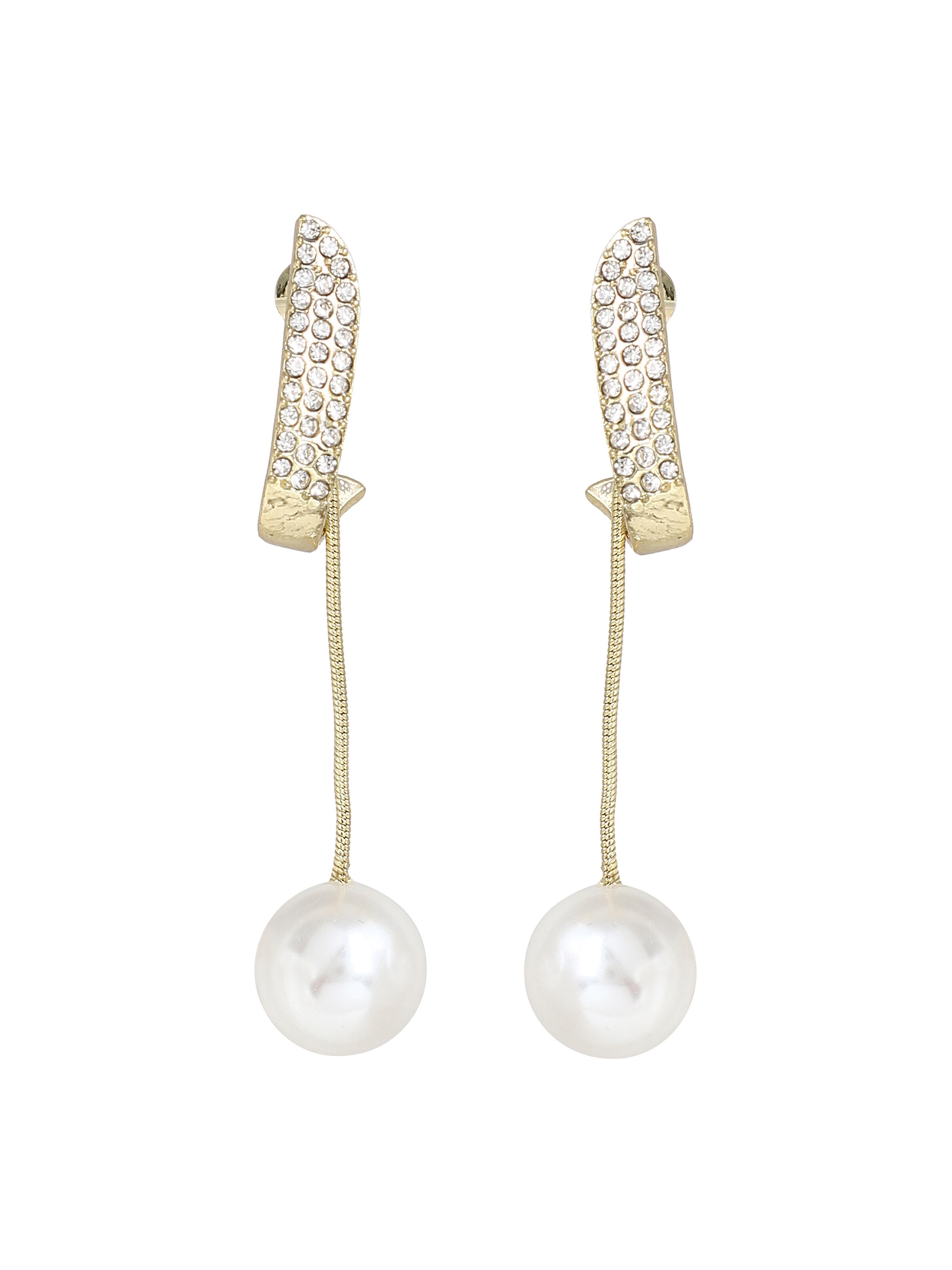 SOHI - Brincos 'Caelie' em prata: frente