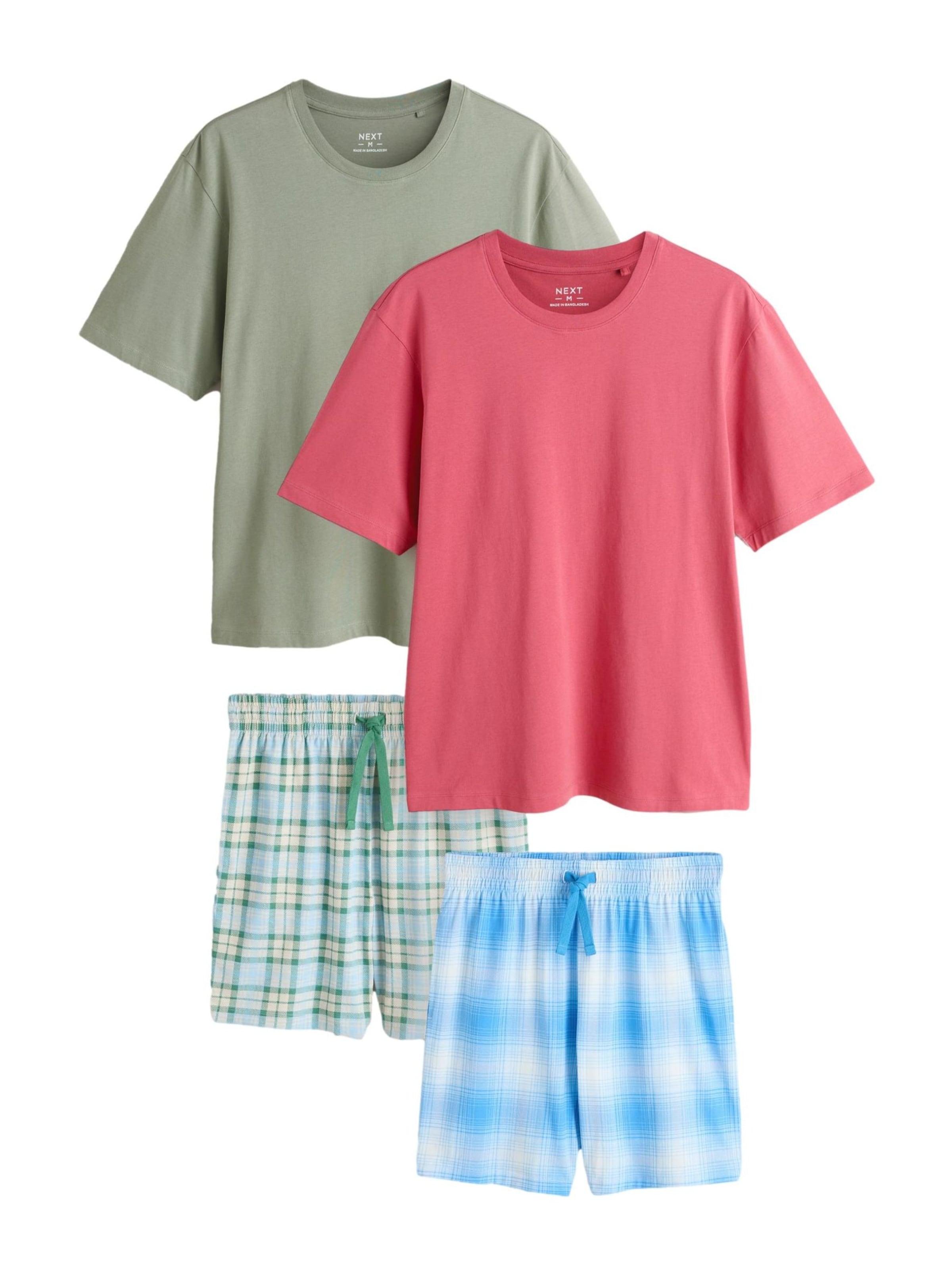 Next Пижама короткая в Синий: спереди