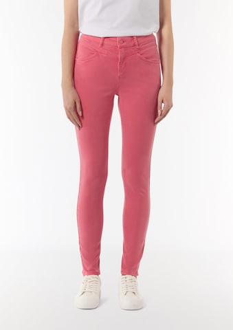 comma casual identity Skinny Trousers in Pink: front