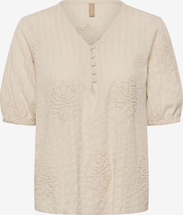 CULTURE Blouse 'CULelau' in Beige: front