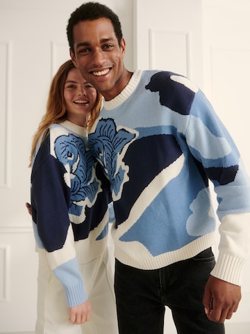 Guido Maria Kretschmer Men Sweater 'Valentin' in Blue