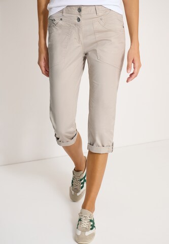 CECIL Slim fit Pants 'New York' in Beige: front