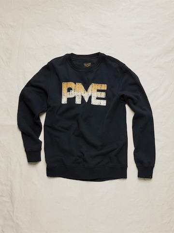 PME Legend Sweatshirt 'Sweatshirt in 100% cotton with print' i blå