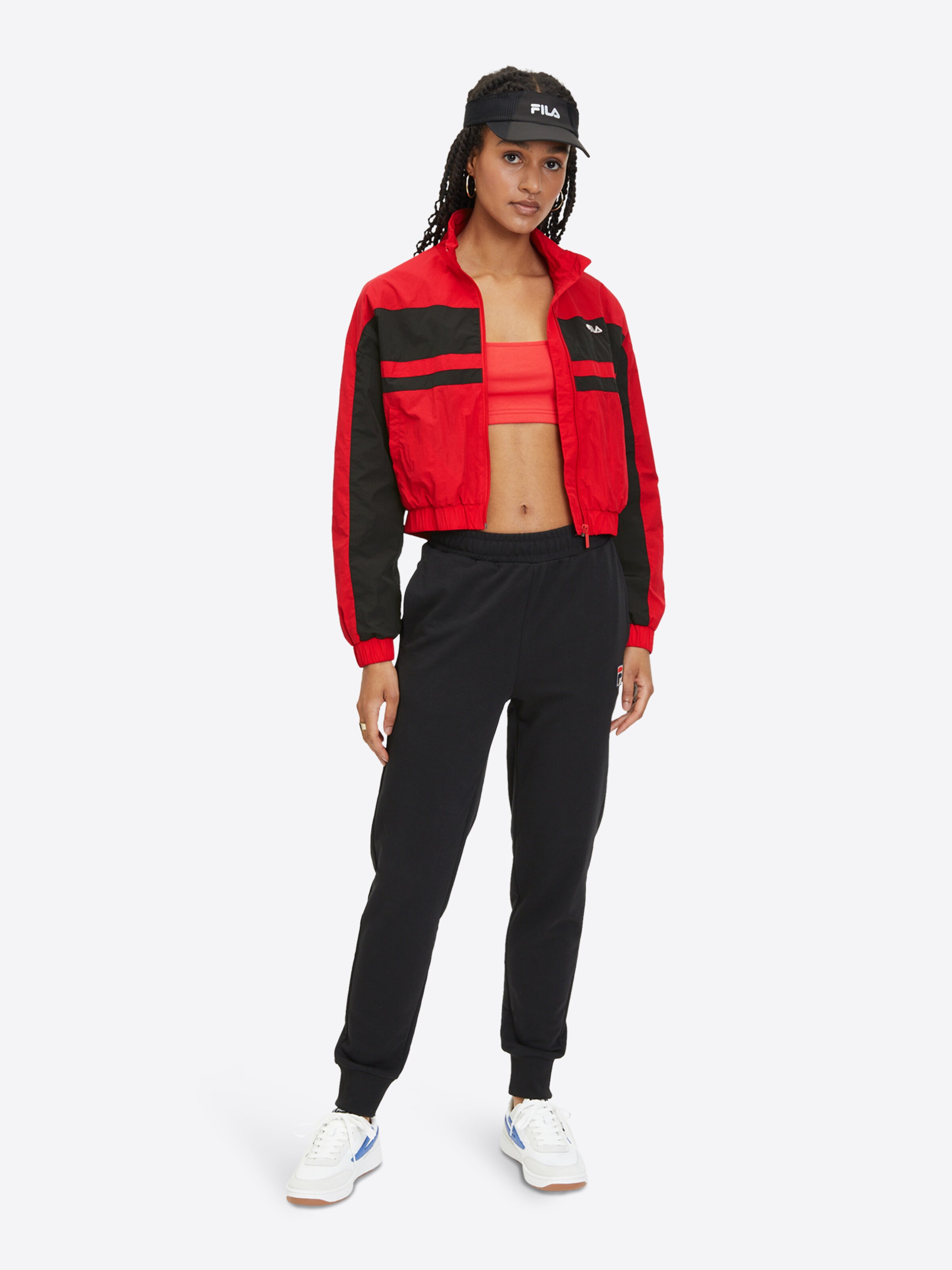 Veste de survetement LUBU FILA en Rouge ABOUT YOU