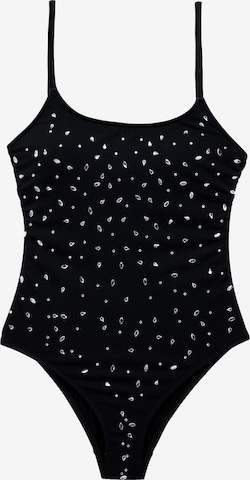 Koton Bralette Swimsuit in Black: front