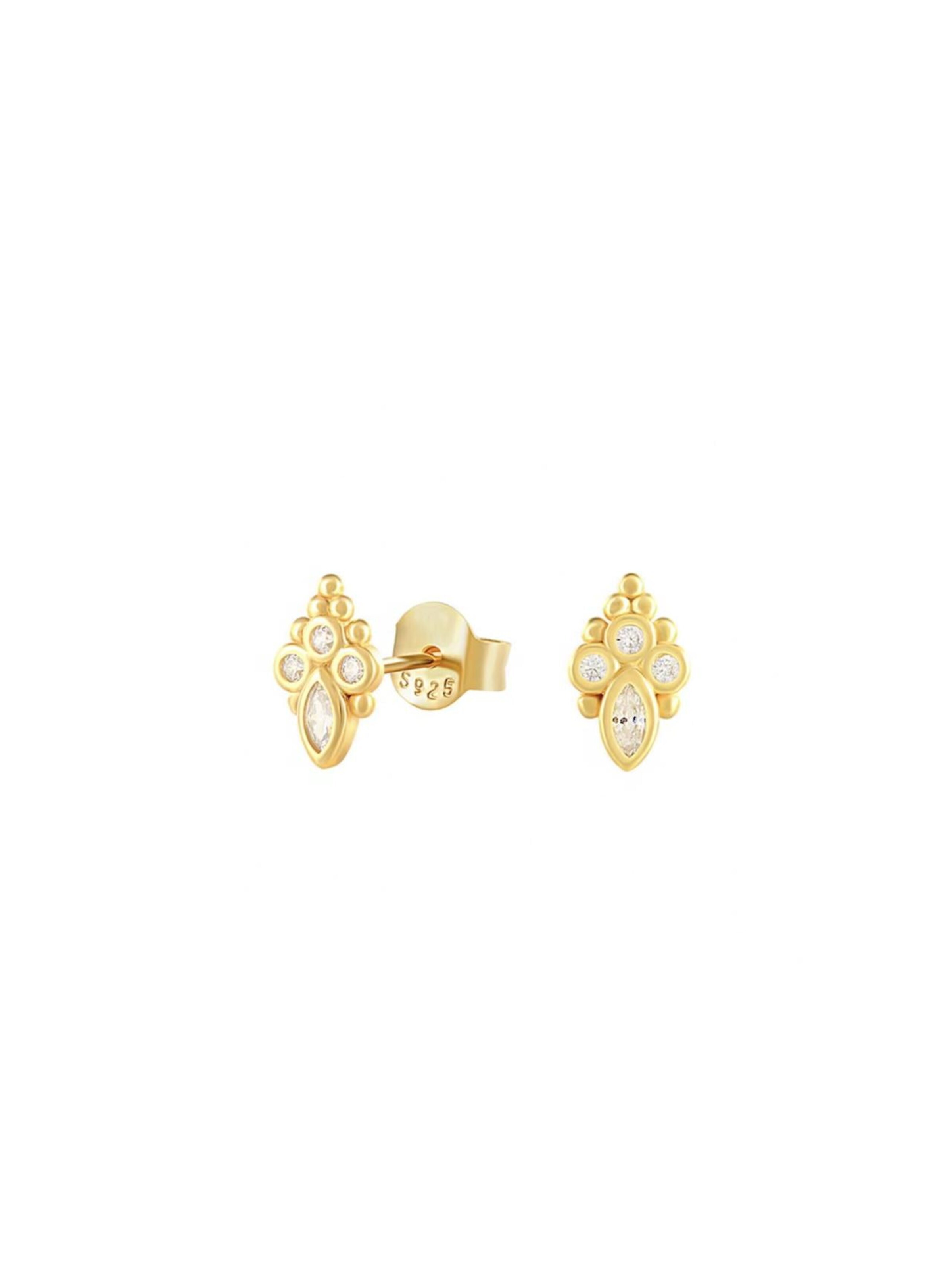 Cala Rose Earrings 'ALIX' in Gold: front