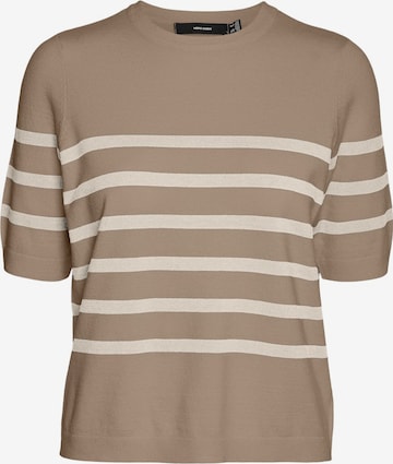 smėlio VERO MODA Megztinis 'VMSABA': priekis