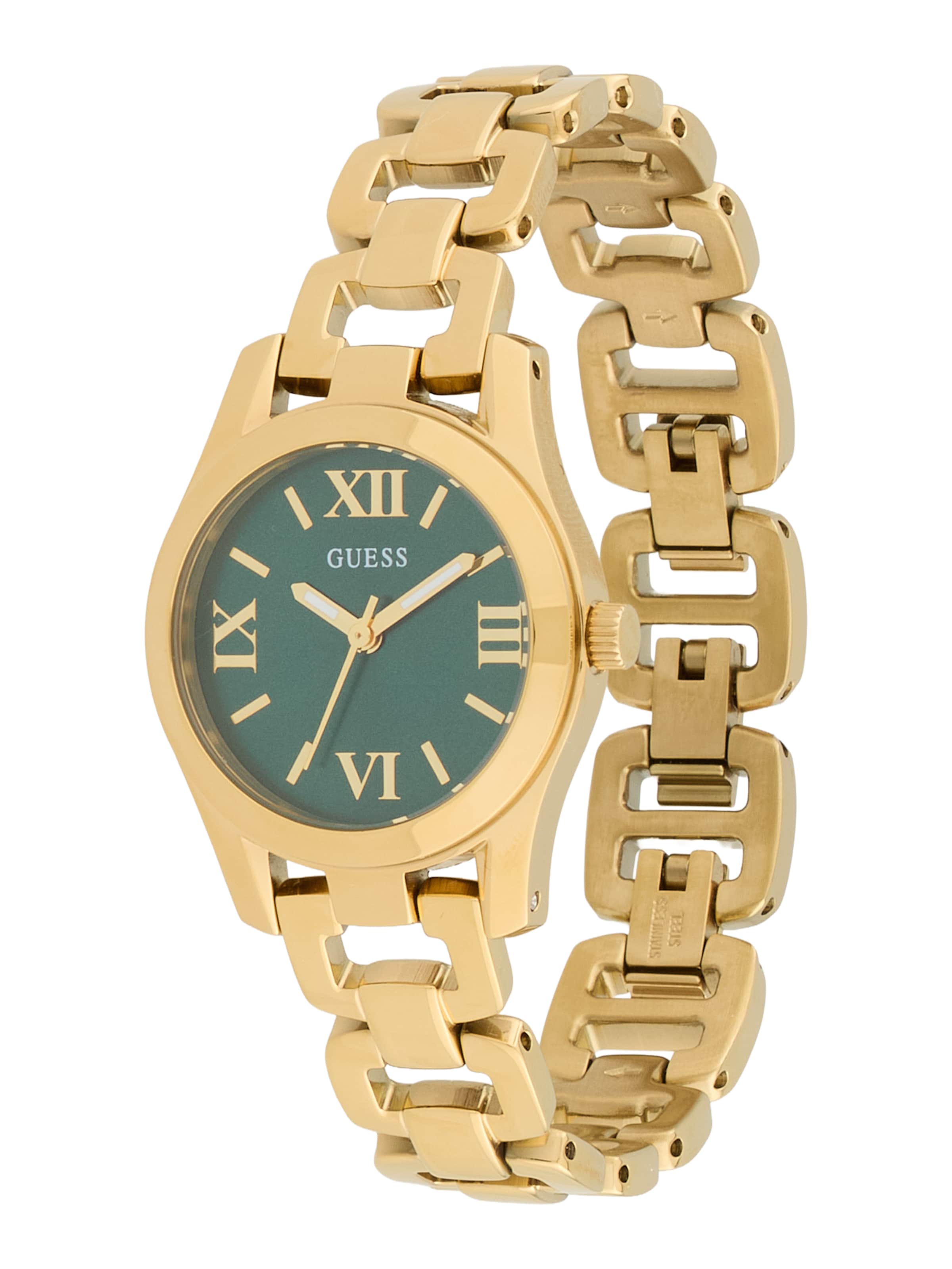 auksinė GUESS Analoginis (įprasto dizaino) laikrodis 'VEDA': priekis