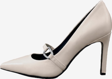 Escarpins Calvin Klein en beige : devant